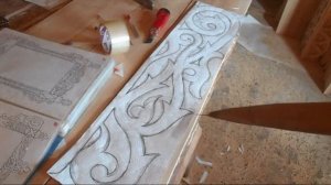 Как нарисовать и сделать шаблон (трафарет) - узор для - наличника