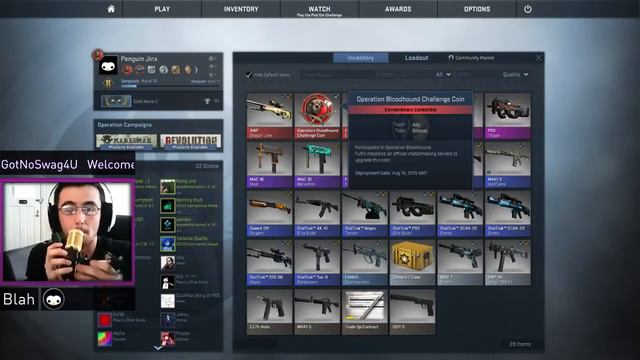 СТРИМЕРУ ВЫПАЛ ДРАГОН-ЛОР В КОНЦЕ КАТКИ | Dragon Lore Drop смотреть онлайн