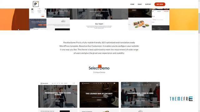ParallaxSome Pro - Multipurpose WordPress Theme Alan Orville смотреть онлайн