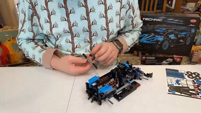 LEGO Technic Bugatti Bolide Agile Blue 42162 | TIMELAPSE смотреть онлайн