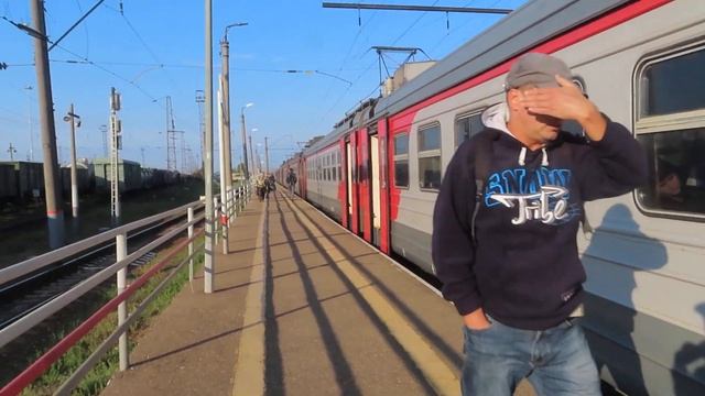 Электропоезд ЭД9Э-0008 платформа 435 км ГЖД 27.08.2021 | ED9E-0008 train platform 435 km смотреть онлайн