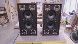 Акустика Б1-01 ГОТОВА!!! Колонки Электроника Б1-01 готовы, грили тоже готовы и снял АЧХ.