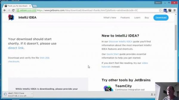Download intelliJ IDEA Community Edition