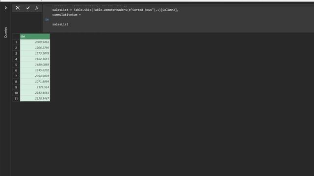 Power Query Excel | M CODE - Custom Function f(x) with the example of a cumulative sum. смотреть онлайн