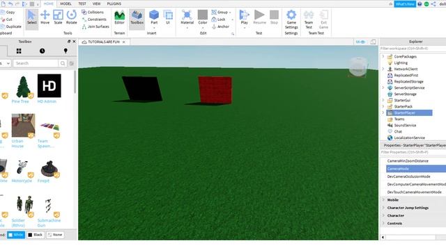 HOW TO CHANGE THE STARTERPLAYER SETTING ON ROBLOX STUDIO Tutorial!! смотреть онлайн