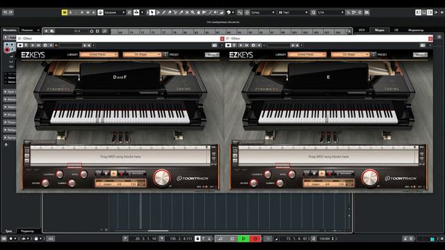 Пианино для начинающих Toontrack Ezkeys Grand Piano Красивая мелодия на пианино