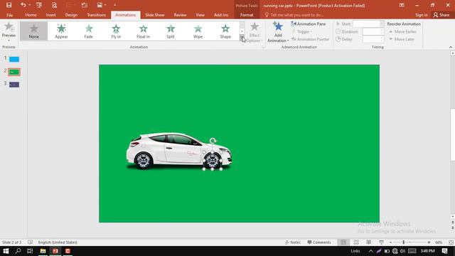 Animated Car, power point animation, learn animation смотреть онлайн