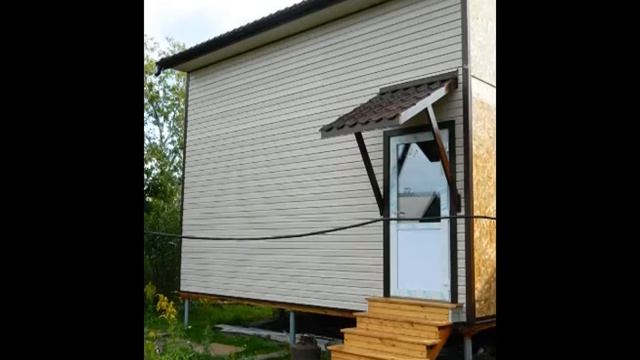 Строительсво каркасного дома, своими руками, часть 3. Фасад из винилового сайдинга