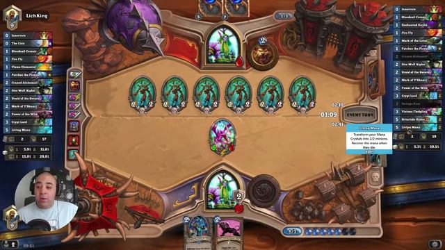 Tier 1 Token Druid - Best Ladder Deck in Hearthstone Season 42 - Road to Rank 1 Legend смотреть онлайн