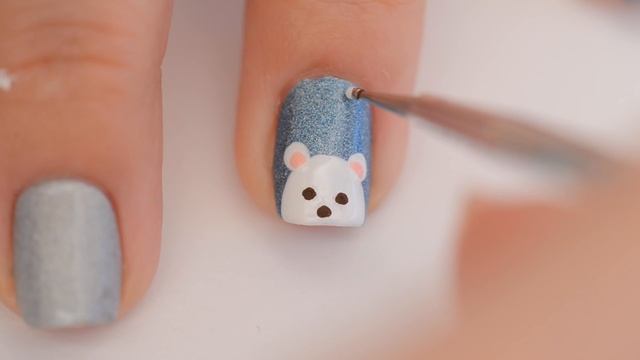 Nail art d'hiver facile ♡ Ours Polaire смотреть онлайн