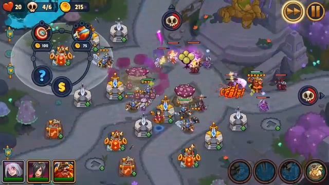Realm defense world 5 - level 160 - 20 life - without potions campaign mode смотреть онлайн