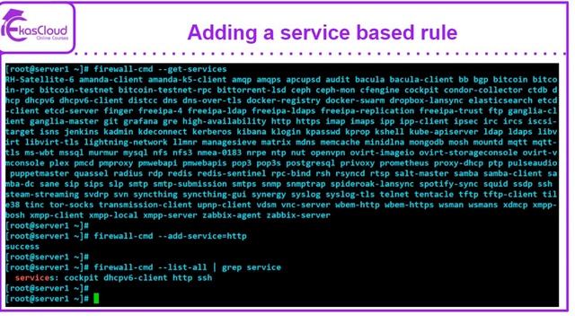 #Linux 93 Service based rule in Firewalld | Ekascloud | English смотреть онлайн