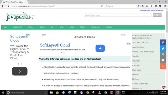 What is the difference between an Interface and an Abstract class?
| javapedia.net смотреть онлайн