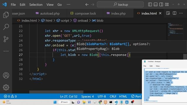 Javascript AJAX Tutorial to Download Multiple Images From URL in Browser смотреть онлайн