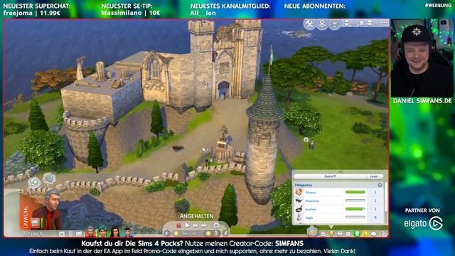 Live Bauen: WINDENBURG mit dem Die Sims 4 Burgen- & Schlösser-Set und anderen Packs смотреть онлайн