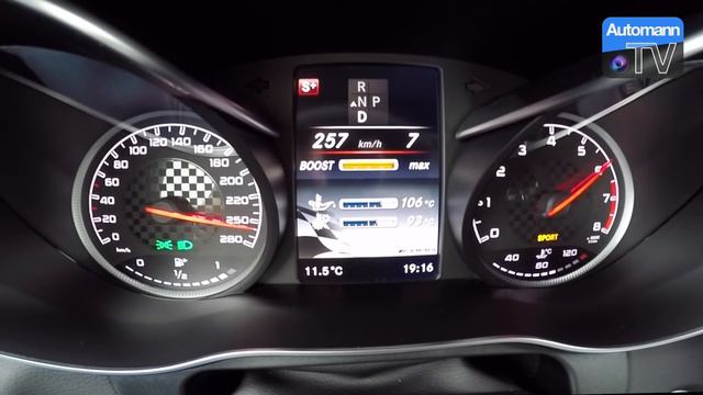 Mercedes-AMG GLC 43 - 0-257 km/h acceleration (60FPS) смотреть онлайн
