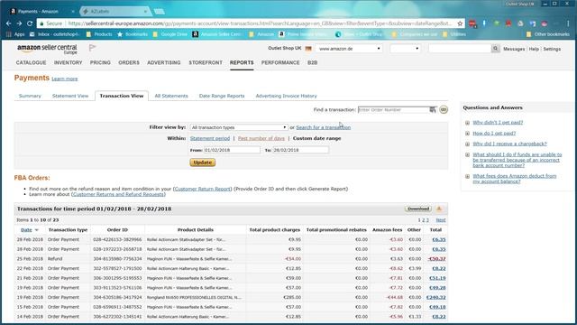 Amazon Daily Sales Reports in Excel - How To Calculate Your Monthly Profit (UK, EU, USA, India etc) смотреть онлайн