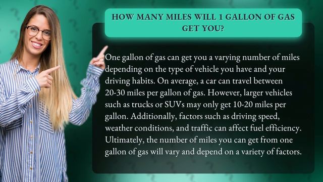 How many miles will 1 gallon of gas get you? смотреть онлайн