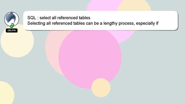 SQL : select all referenced tables смотреть онлайн