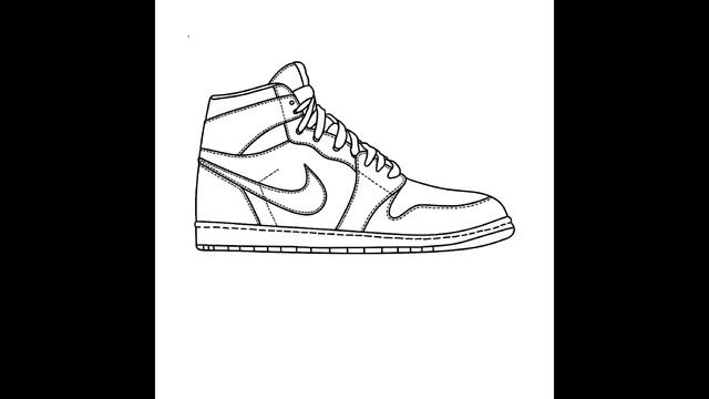 How to draw a Nike Air Jordan 1 On Procreate смотреть онлайн
