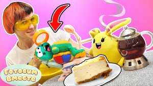 Лечим зубы и готовим полезный ЧИЗКЕЙК! Игрушки для малышей и видео для детей про готовку