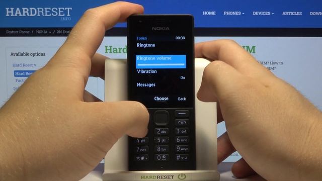 How to Change Ringtone Volume in NOKIA 216 – Customize Sound Settings смотреть онлайн