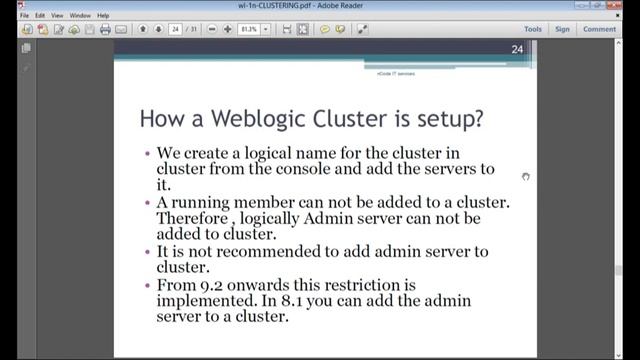 WebLogic Server Clustering in Detail смотреть онлайн