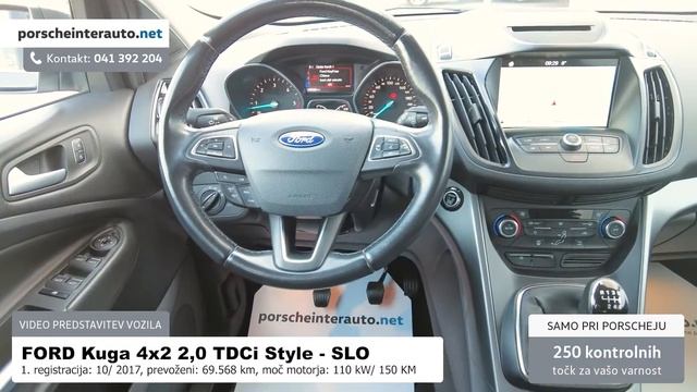 FORD Kuga 4x2 2,0 TDCi Style PREDSTAVITEV VOZILA смотреть онлайн