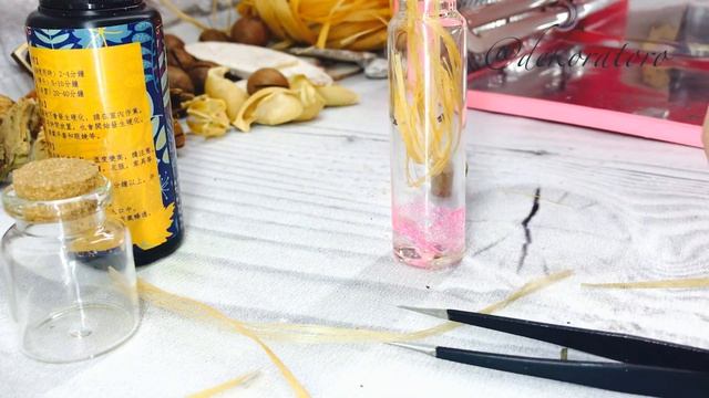 Уф смола / эксперименты в бутылке/ природный материал с эффектом льда/ dekoratoro DIY смотреть онлайн