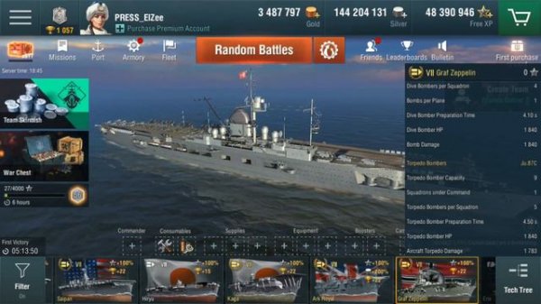 World of Warships Blitz: Ark Royal. Stats Review