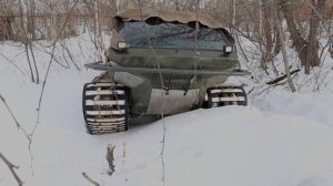 Выезд гусеничного вездехода. Все пошло не по плану.