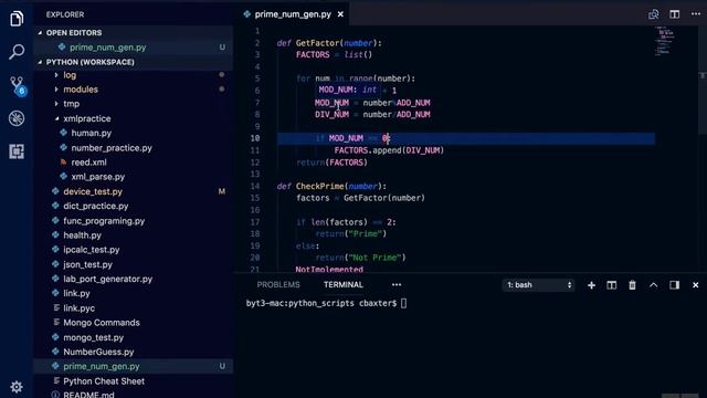 Pre-Algebra with Python, Getting Factors and Prime numbers смотреть онлайн