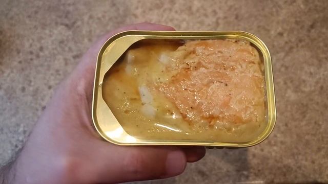 ЛОСОСЬ АТЛАНТИЧЕСКИЙ ФИЛЕ КУСОЧКИ В ФРАНЦУЗСКОМ ГОРЧИЧНОМ КРЕМЕ ОБЗОР РЫБНЫЕ КОНСЕРВЫ KAIJA смотреть онлайн