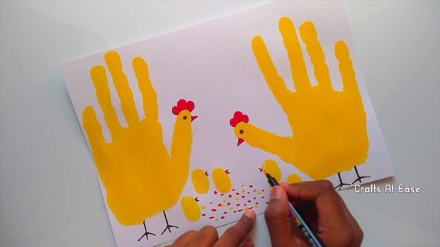 How to make Hand Painting for Kids | Easy Finger Painting | DIY | Crafts At Ease | Craftisode 31 смотреть онлайн