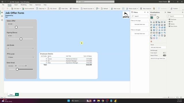 How to Make a Job Offer Template in Power BI смотреть онлайн