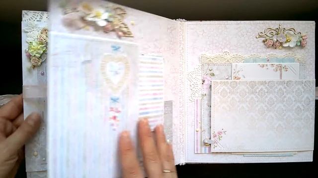 Альбом С днем свадьбы из бумаги Bee Shabby смотреть онлайн