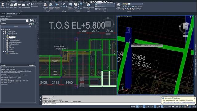 [AP3D] PIPE RACK PIPING-4 (Autocad Plant 3D Tutorial - Structure-2) смотреть онлайн