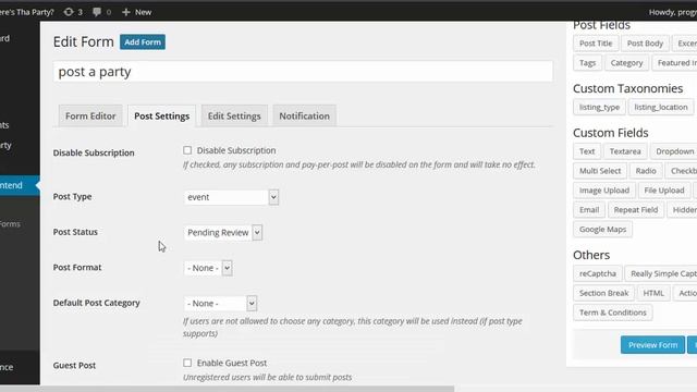 Submit a custom post from frontend - WPUF Tutorial смотреть онлайн
