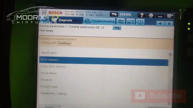 Volvo V70 Airbag faults диагностика ошибок 00D0 & 00D1 смотреть онлайн
