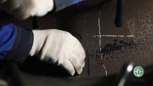 Одноэтапный ремонт боковой части грузовой шины 385/65 R 22.5 (метод горячей вулканизации)