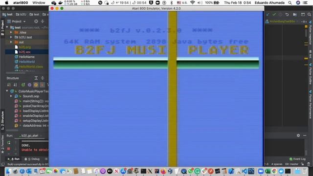 B2FJ Atari 8-bit Rainbow Music Player Coding Music on Java смотреть онлайн