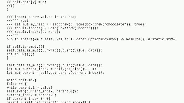 Codereview: implementing a min/max Heap in rust смотреть онлайн