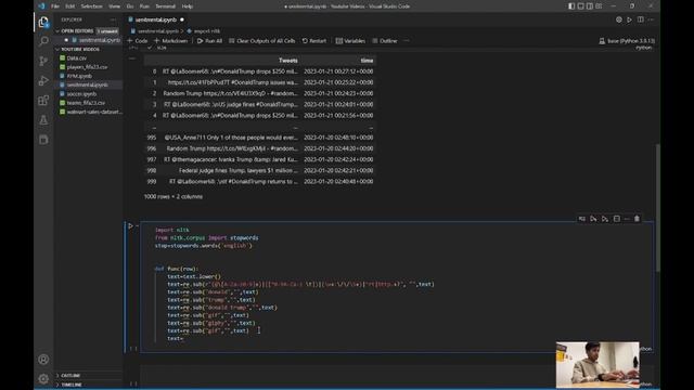 How to do Twitter Sentiment Analysis on Donald Trump using Python Machine Learning #python смотреть онлайн