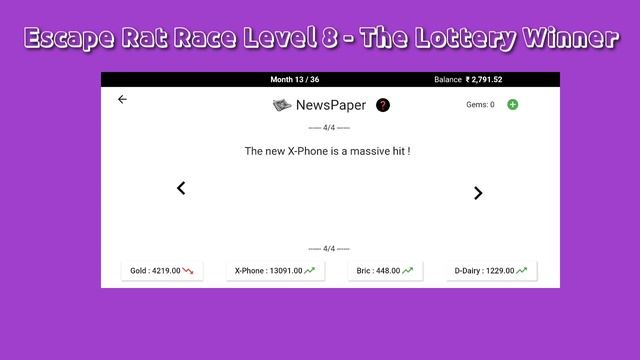 Escape Rat Race Level 8 Lottery Winner | Rat Race 2 - Real Life Monopoly | Gameplay смотреть онлайн