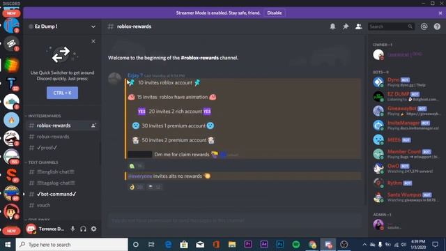 {DISCORD SERVER}How to get free robux/roblox accounts with discord смотреть онлайн