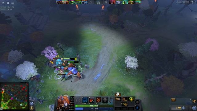 Dota 2 Roshan  пара попыток Ursa Juggernaut с Ботами #7.31b 21_03_2022