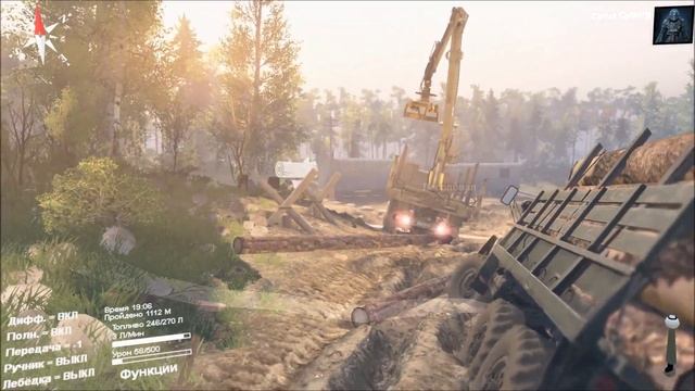РУЧНАЯ ПОГРУЗКА \ УЧИМСЯ ГРУЗИТЬ \ Обзор SpinTires смотреть онлайн