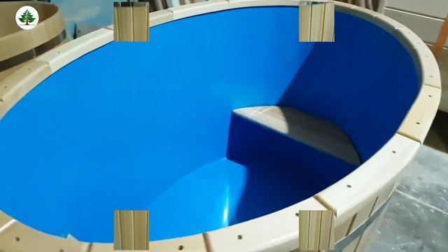 Купель овальная из Кедра с пластиковой вставкой смотреть онлайн