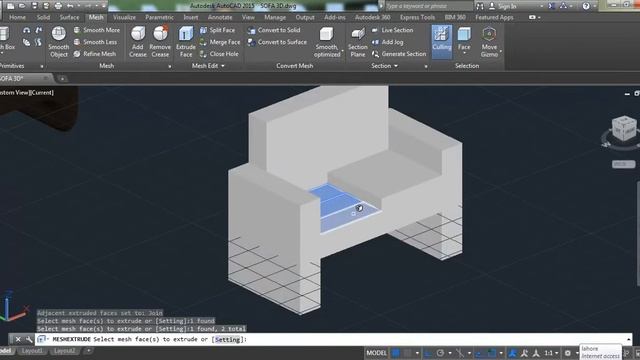 3D sofa in autocad 2015 urdu/hindi смотреть онлайн