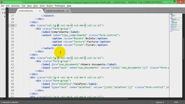Sistema web PHP con laravel y Mysql (22-36) Registro Compras Almacén (1) смотреть онлайн